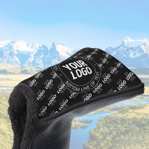 Your Logo & Customisable Text with Logo Pattern Golf Head Cover