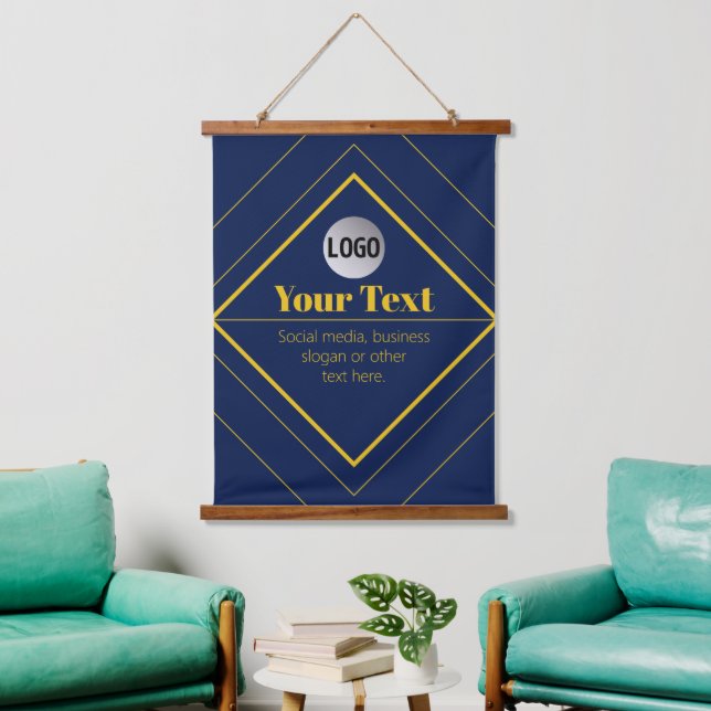 Your Logo & Customizable Design Template Hanging Tapestry (Living Room)