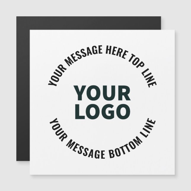 Your Logo Design or Image | Bold Editable Text (Front/Back)