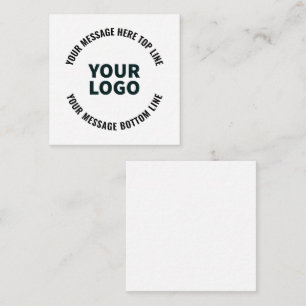 Your Logo Design or Image Bold Editable Text Card
