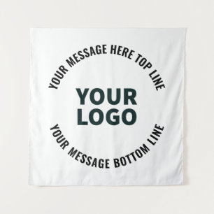 Your Logo Design or Image   Bold Editable Text Tapestry