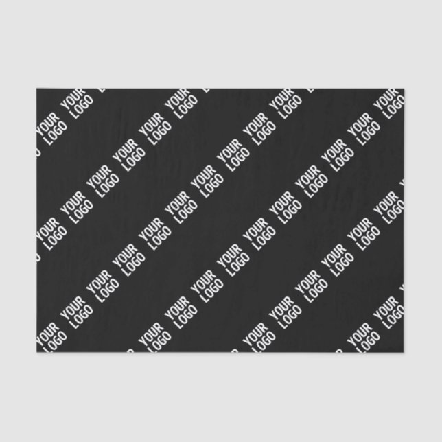 Your Logo, Design or Photo Tiled Diagonally  Tissue Paper (Front)