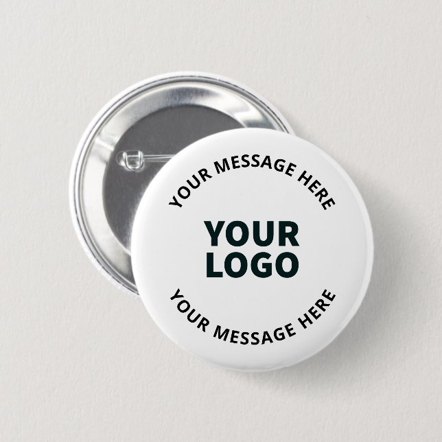 Your Logo, Design, Photo, Artwork or other Image 6 Cm Round Badge (Front & Back)