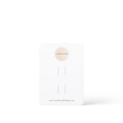 Your Logo Double Bow Hair Clip Display Card