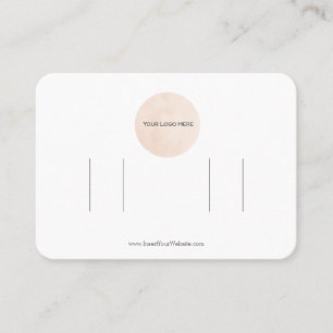Your Logo Double Bow Hair Clip Display Card