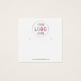 Your Logo Earring Display Card