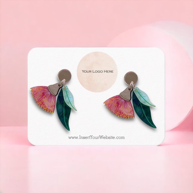 Your Logo Earring Display Card Large (Creator Uploaded)
