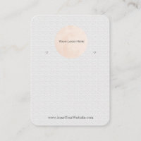Your Logo Earring Display Card Large Vertical