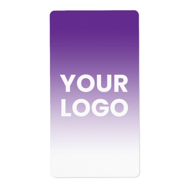 Your Logo & Editable Background Colour Gradient  (Front)