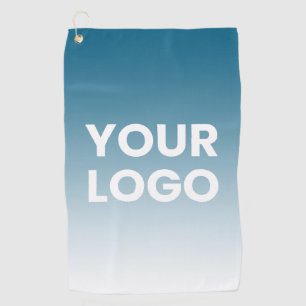 Your Logo & Editable Background Colour Gradient Golf Towel