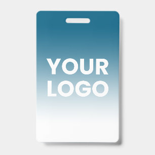 Your Logo & Editable Background Colour Gradient ID Badge