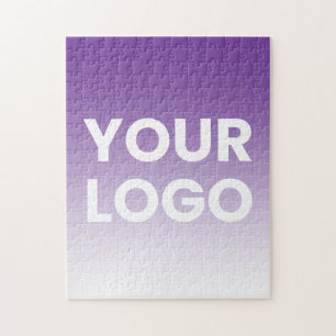 Your Logo & Editable Background Colour Gradient  Jigsaw Puzzle
