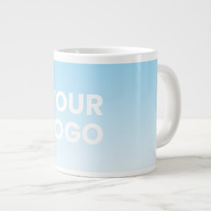 Your Logo & Editable Background Colour Gradient Large Coffee Mug