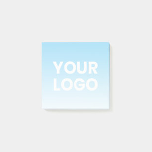 Your Logo & Editable Background Colour Gradient  Post-it Notes