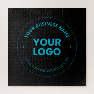 Your Logo   Editable Business Name & Website Jigsaw Puzzle