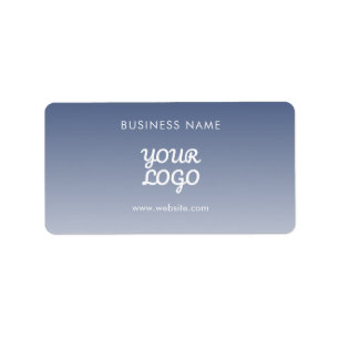 Your Logo Editable Gradient Colour Label