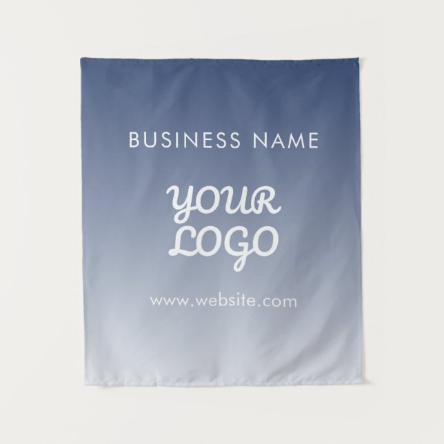 Your Logo Editable Gradient Colour Tapestry (Front)