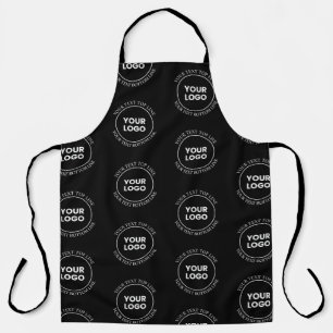 Your Logo & Editable Text   Repeating Pattern  Apron