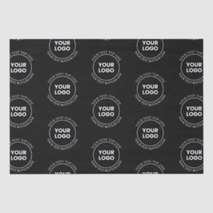 Your Logo & Editable Text   Repeating Pattern  Tissue Paper