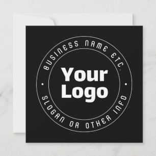 Your Logo & Editable Text Template Black & White