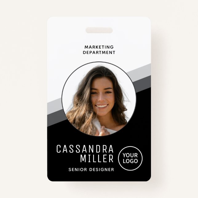 Your Logo Employee Photo Company ID ID Badge (Front)