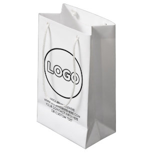Your Logo Event Simple Business Company Branding Small Gift Bag
