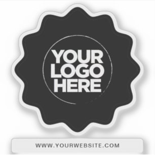 Your Logo Eyecatching Border Clear Cut Out Sticker