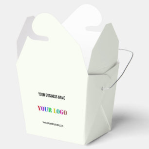 Your Logo Favour Box with Name Website Promotional