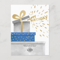 Your Logo Fun Grey Gifts Happy Birthday Corporate