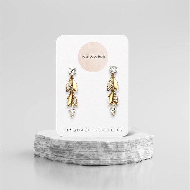 Your Logo Handmade Jewellery Earring Display Card  (Creator Uploaded)