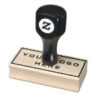 Your Logo Here 1.5" x 3" Rubber Stamp