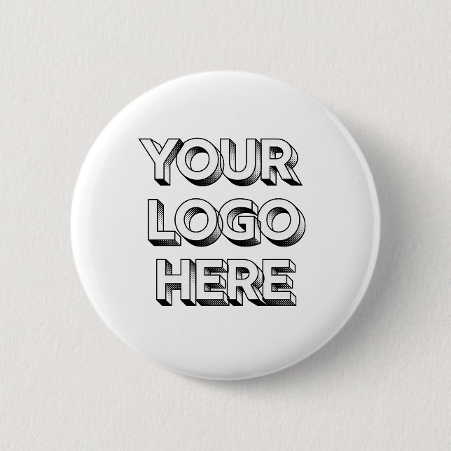Your Logo Here 6 Cm Round Badge (Front)
