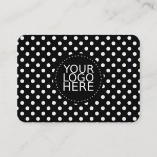 Your Logo Here and Dots Gold Business Card