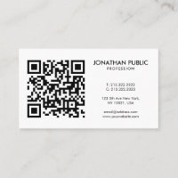 Your Logo Here Barcode QR Code Template Profile