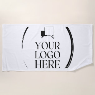 Your Logo Here Beach Towel