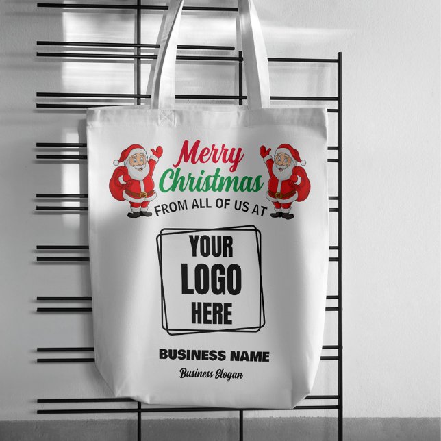 Your Logo Here Branded Promotional Christmas Gift  Tote Bag (Creator Uploaded)