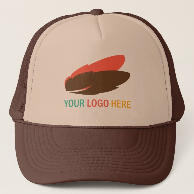Your logo here business promotional marketing trucker hat (Front)