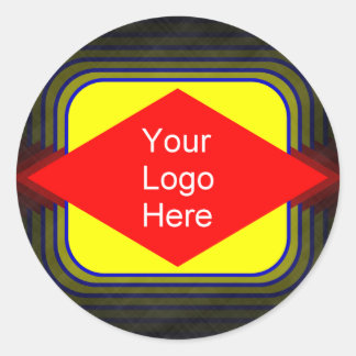 Your Logo Here Classic Round Sticker