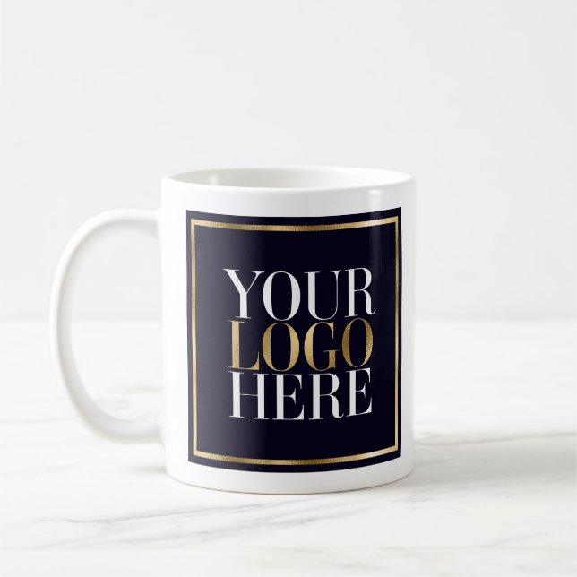 Your Logo Here Company Coffee Mug (Left)