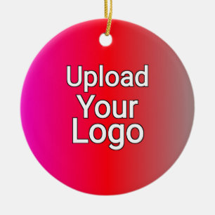Your Logo Here – Custom Business Ceramic Ornament