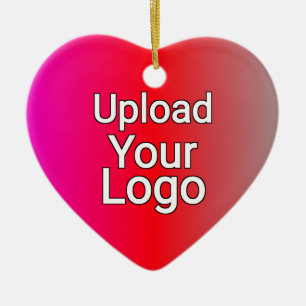 Your Logo Here – Custom Business Ceramic Ornament