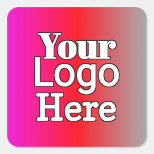 Your Logo Here – Custom Business Square Sticker