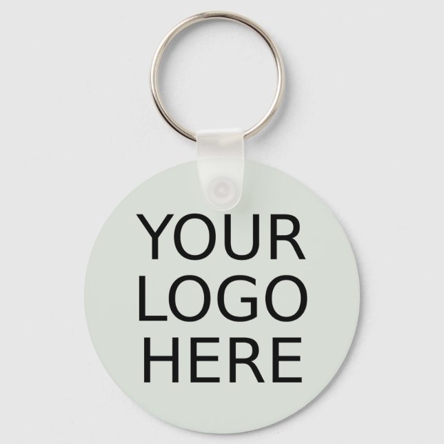 Your Logo Here Custom Personalised Key Ring (Front)