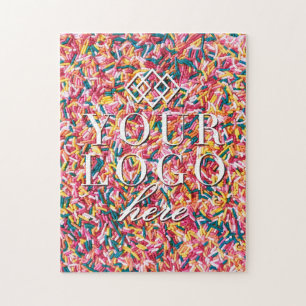 Your Logo Here   Custom Sprinkles Jigsaw Puzzle