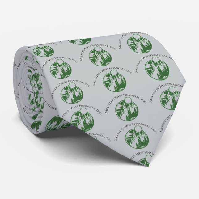 "your logo here" Customisable Logo Tie (Rolled)