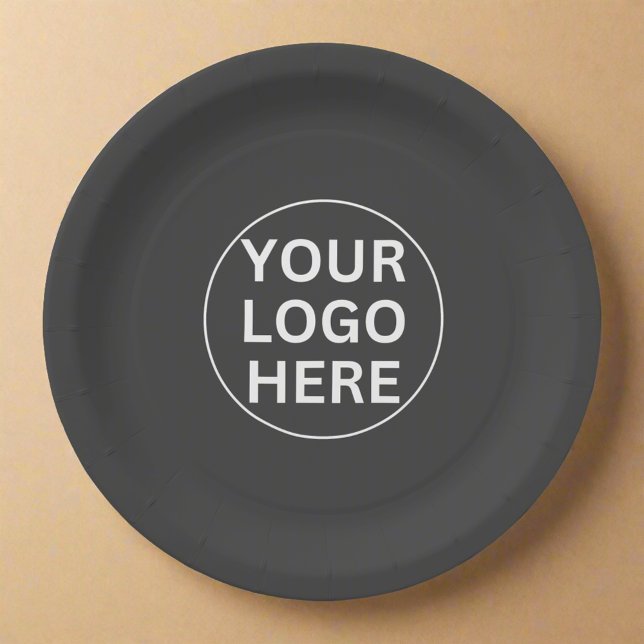 Your Logo Here l Company Event Promotional branded Paper Plate (Creator Uploaded)