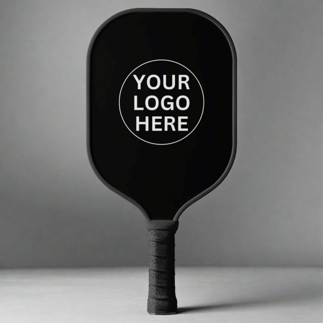 Your Logo Here l Professional Black & White Brand Pickleball Paddle (Creator Uploaded)