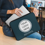 Your Logo Here l Professional Navy Blue Branded  Laptop Sleeve<br><div class="desc">Present your professional image with our 'Your Logo Here' Professional Navy Blue Branded Laptop Sleeve – a sleek and branded accessory crafted to protect and represent your business in style. The deep and sophisticated Navy Blue colour serves as a refined backdrop for featuring your company logo. This laptop sleeve is...</div>