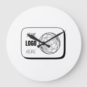 Your Logo Here Large Clock