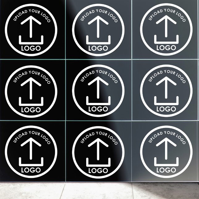 Your Logo Here Minimalist Professional Black Ceramic Tile (Your Logo Here Minimalist Professional Black Ceramic Tile)